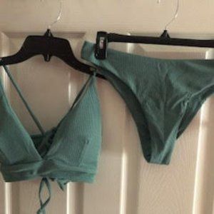 Women's green bikini.  (Size Lg.)